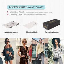 Carica l&#39;immagine nel visualizzatore di Gallery, GQUEEN Occhiali da Sole a Gatto Protezione UV Y Nero &amp; Rosso - Ilgrandebazar