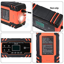 Carica l&#39;immagine nel visualizzatore di Gallery, URAQT Caricabatteria Auto, 12V/24V 8A Multi Protezioni Caricatore Rosso - Ilgrandebazar