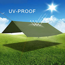 Carica l&#39;immagine nel visualizzatore di Gallery, Odoland Tarp Tenda Parasole da Spiaggia con Ancoraggio a Sabbia e Corde...