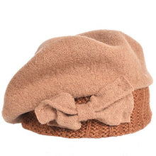 Carica l&#39;immagine nel visualizzatore di Gallery, VECRY Donna Berretti 100% Lana Berretto Abito Beanie Invernale Cappello Cachi