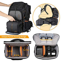 Carica l&#39;immagine nel visualizzatore di Gallery, TARION Pro PB-01 Zaino fotografico Colore Nero Capienza Grande Pb-01