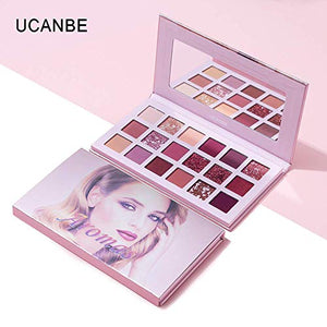 UCANBE Palette da Trucco Con 18 Ombretti Glitter e Matte Pigmentati a # 06 - Ilgrandebazar