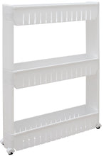 Carica l&#39;immagine nel visualizzatore di Gallery, Eyepower Scaffale stretto 12,5cm Portaoggetti Cucina Bagno 3 ripiani, Bianco - Ilgrandebazar