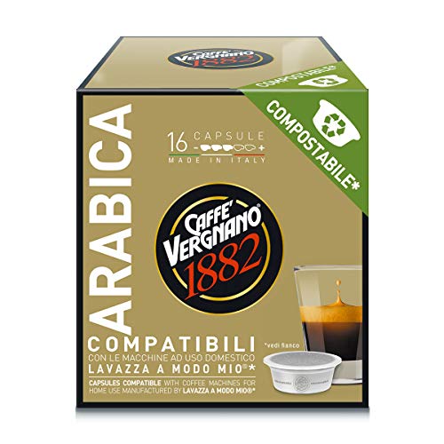 Caffè Vergnano 1882 7095 Capsule Compatibili Lavazza a Modo Mio Arabica