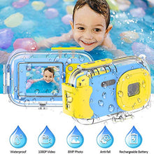 Carica l&#39;immagine nel visualizzatore di Gallery, Fotocamera per Bambini Macchina Fotografica Subacquea Blu
