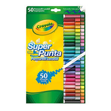 Carica l&#39;immagine nel visualizzatore di Gallery, CRAYOLA Pennarelli Lavabili, Punta Media, per Scuola e Tempo Libero, 50 Pezzi - Ilgrandebazar
