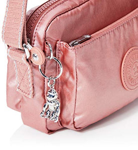 Kipling - Abanu, Borse a tracolla Donna Rosso (Metallic Rust)