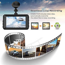 Carica l'immagine nel visualizzatore di Gallery, Dash Cam fotocamera anteriore e posteriore per auto, doppio obiettivo con...