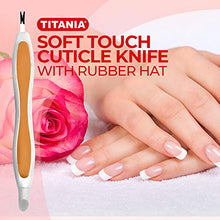 Carica l&#39;immagine nel visualizzatore di Gallery, Titania Softtouch - Coltello per cuticole, con manico in gomma, in...