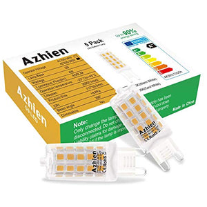 Lampade LED G9 4W, Azhien Bianche Not Dimmerabile 2700k