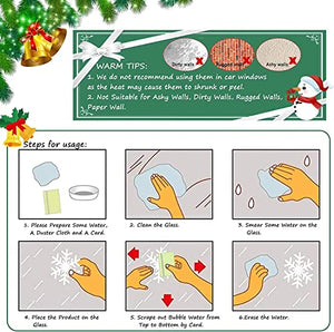 Vetrofanie Natalizie 159 PZ, YOXISA Adesivi Natalizi per Finestre Riutilizzabili, Stickers Natalizi Rimovibile Statici in PVC, Vetrofanie Natale Contiene Fiocco di Neve, Natalizia Alci, Babbo Natale