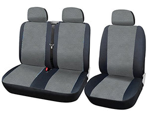 WOLTU AS7333 Coprisedili Anteriori Universali per Auto Seat Cover Grigio/Nero
