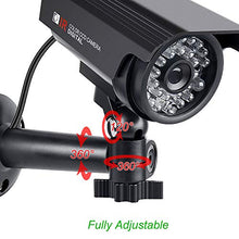 Carica l&#39;immagine nel visualizzatore di Gallery, Videocamera fittizia alimentata a energia solare con simulazione di...