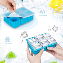 Carica l'immagine nel visualizzatore di Gallery, UOON Set di 3-Stampi per Ghiaccioli in Silicone-Ghiaccio Stampo con Blu