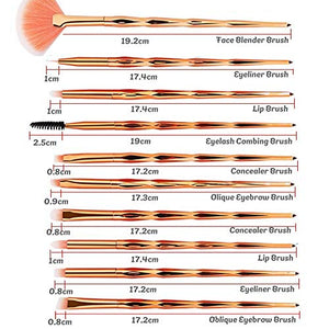 Set di Pennelli Trucco Unicorno, INTVN 20 Pcs Kit Unicorno...