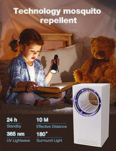 Carica l'immagine nel visualizzatore di Gallery, Uccidi Zanzare, Lampada Antizanzare Elettrica, Zanzariera Elettrica con Lampada UV, Trappola per zanzare USB, 180° Luce Insetticida per Uso da Interno ed Esterno, Zanzare, Mosche, Falene, Insetti