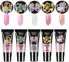 Carica l&#39;immagine nel visualizzatore di Gallery, Anself 5 *15ml Poly Gel Unghie kit + 100 pezzi Unghie Finte Strumenti Rapida Asciugatura con Pennelli e Penna a Doppia Testa per Nail Art