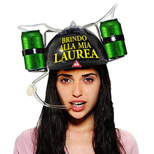 Carica l&#39;immagine nel visualizzatore di Gallery, Bombo Casco Porta lattine per Festeggiare la Laurea - Ilgrandebazar