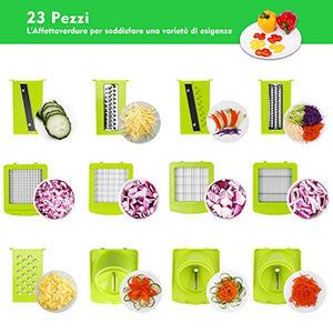 Sedhoom 23 in 1 Affettaverdure Taglia Verdure e Tagliaverdure a Cubetti... - Ilgrandebazar