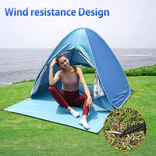 Carica l'immagine nel visualizzatore di Gallery, BACKTURE Tenda da Spiaggia, Pop-up Portatile per Famiglia Fino a 2-3...