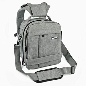 Bodyguard Borsa per fotocamera DSLR 2in1 e zaino fotografico SLR 2in1, Grigio