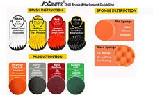 Carica l&#39;immagine nel visualizzatore di Gallery, JOQINEER 13 Pezzi Pagliette Abrasive per Elettrico Trapano - Pulitore 13Pcs