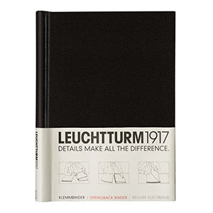 Leuchtturm 341739 Peka Sprinback raccoglitore per 150 fogli Black - Ilgrandebazar