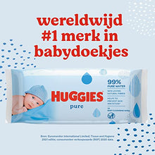 Carica l'immagine nel visualizzatore di Gallery, Huggies Pure Baby Wipes Bulk - Salviette umidificate per bambini, 99% di acqua, Senza profumo, 18 confezioni x 56 salviette (1.008 salviettine in totale) [La confezione può variare]