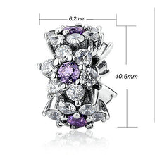 Carica l&#39;immagine nel visualizzatore di Gallery, Distanziatore Nontiscordardime Charms Argento 925 Fiore Viola - Ilgrandebazar