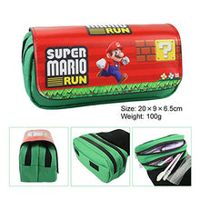 Carica l'immagine nel visualizzatore di Gallery, Astuccio a due scomparti, ideale per studenti, design Super Mario