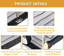 Carica l'immagine nel visualizzatore di Gallery, ROCATT Zanzariera Magnetica in NYLON 140x240CM, Deluxe 2022 - Rete Molto Resistente, Tenda con Magneti, Resiste al Vento, facile da montare fai da te- Non Accorciabile 140 x 240, nero)