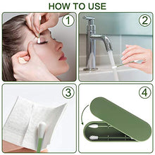 Carica l&#39;immagine nel visualizzatore di Gallery, Tampone Di Cotone Riutilizzabile, Cotton Fioc Silicone verde - Ilgrandebazar