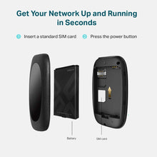 Carica l'immagine nel visualizzatore di Gallery, TP-Link M7200 Mobile Router Hotspot Portatile, 4G LTE Cat4 150 Mbps, Vincitore del premio red dot design, può essere utilizzato in tutti i paesi europei, ieee 802.11b / g / n frequenza: 2.4 ghz