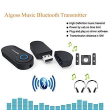 Carica l&#39;immagine nel visualizzatore di Gallery, Aigoss Trasmettitore Bluetooth, Aupolo Adattatore Wireless Portatile Nero - Ilgrandebazar