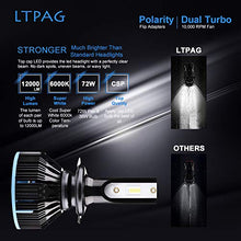 Carica l'immagine nel visualizzatore di Gallery, LTPAG Lampadine H7 LED, CSP 72W 12000LM Sostituzione per Luci Alogene o