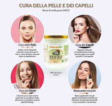 Carica l&#39;immagine nel visualizzatore di Gallery, Olio di Cocco Biologico Extra Vergine 200 ml. Crudo e Spremuto a Freddo.... - Ilgrandebazar