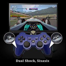 Carica l&#39;immagine nel visualizzatore di Gallery, CFORWARD PS3 Controller, Wireless Bluetooth Gamepad Double Vibration Blu