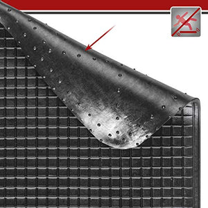 Walser - Tappetino Auto Rettangolare, in Gomma,41x28 cm Colore: Nero 41x28 - Ilgrandebazar