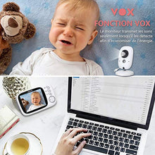 Carica l&#39;immagine nel visualizzatore di Gallery, Baby Monitor Videocamera con Visione Notturna,Schermo Schermo da 3.2 Pollici
