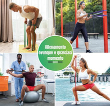 Carica l&#39;immagine nel visualizzatore di Gallery, Loop Bands, 4 Diversi Livelli di Resistenza, Elastici Palestra con Ancoraggi Porta e Impugnature, Elastico Trazioni per l&#39;allenamento Della Forza, Ginnastico, la Fisioterapia, lo Yoga per Uomo e Donna