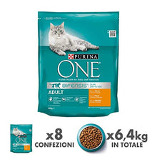 Carica l'immagine nel visualizzatore di Gallery, Purina One Bifensis Crocchette Gatto Adult Ricco in Pollo e Cereali...