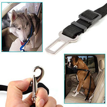 Carica l&#39;immagine nel visualizzatore di Gallery, Neuftech Cani Guinzaglio Cintura di Sicurezza Auto Regolabile Per Cane Nero