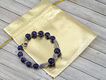 Carica l&#39;immagine nel visualizzatore di Gallery, Bracciale da donna Thurcolas in argento placcato Lapis Lazuli della gamma... - Ilgrandebazar