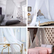 Carica l&#39;immagine nel visualizzatore di Gallery, QXMCOV Zanzariera Letto con Sospensione Installa Kit e Borsa Portatile,...