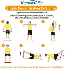 Carica l&#39;immagine nel visualizzatore di Gallery, Kivorich Fit Elastici Fitness, Banda Elastica Fasce Elastiche di Resistenza...