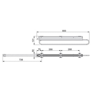 Emuca 7086025 Appendiabiti Estraibile per Armadio, cromo/alluminio verniciato - Ilgrandebazar