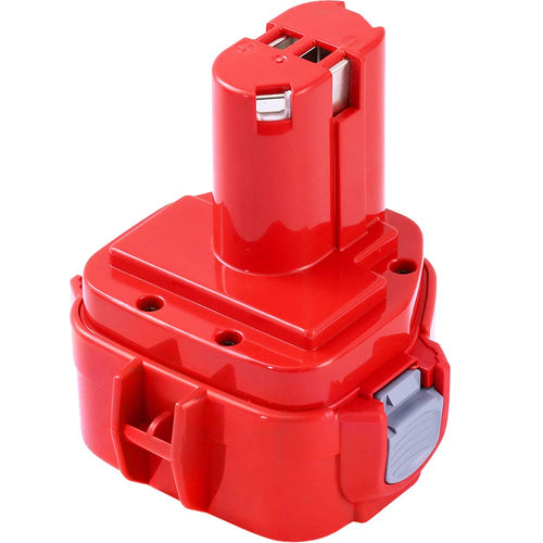 Dosctt Batteria Sostituzione per Makita 12V 3,0Ah Ni-MH 12V-1 Pack, Rosso