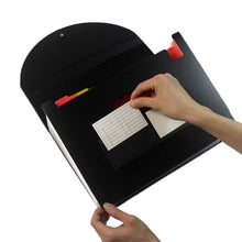 Carica l&#39;immagine nel visualizzatore di Gallery, MonQi Cartella Portadocumenti con Coperchio, 24 Tasche, per 24 Tasche