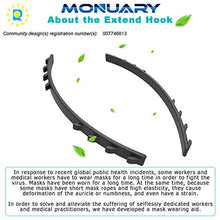 Carica l'immagine nel visualizzatore di Gallery, Monuary 5 Pezzi Estendi Ganci per Maschera, Fissatore Antiscivolo Regolabile...