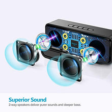 Carica l&#39;immagine nel visualizzatore di Gallery, Altoparlante Sonkir Bluetooth Portatili 5.0, Axloie Speaker Wireless Senza Fili Nero